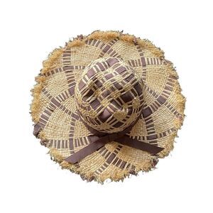 𝅺D&Y Straw Woven Lightweight Floppy Sun Hat
Tan Brown One Size